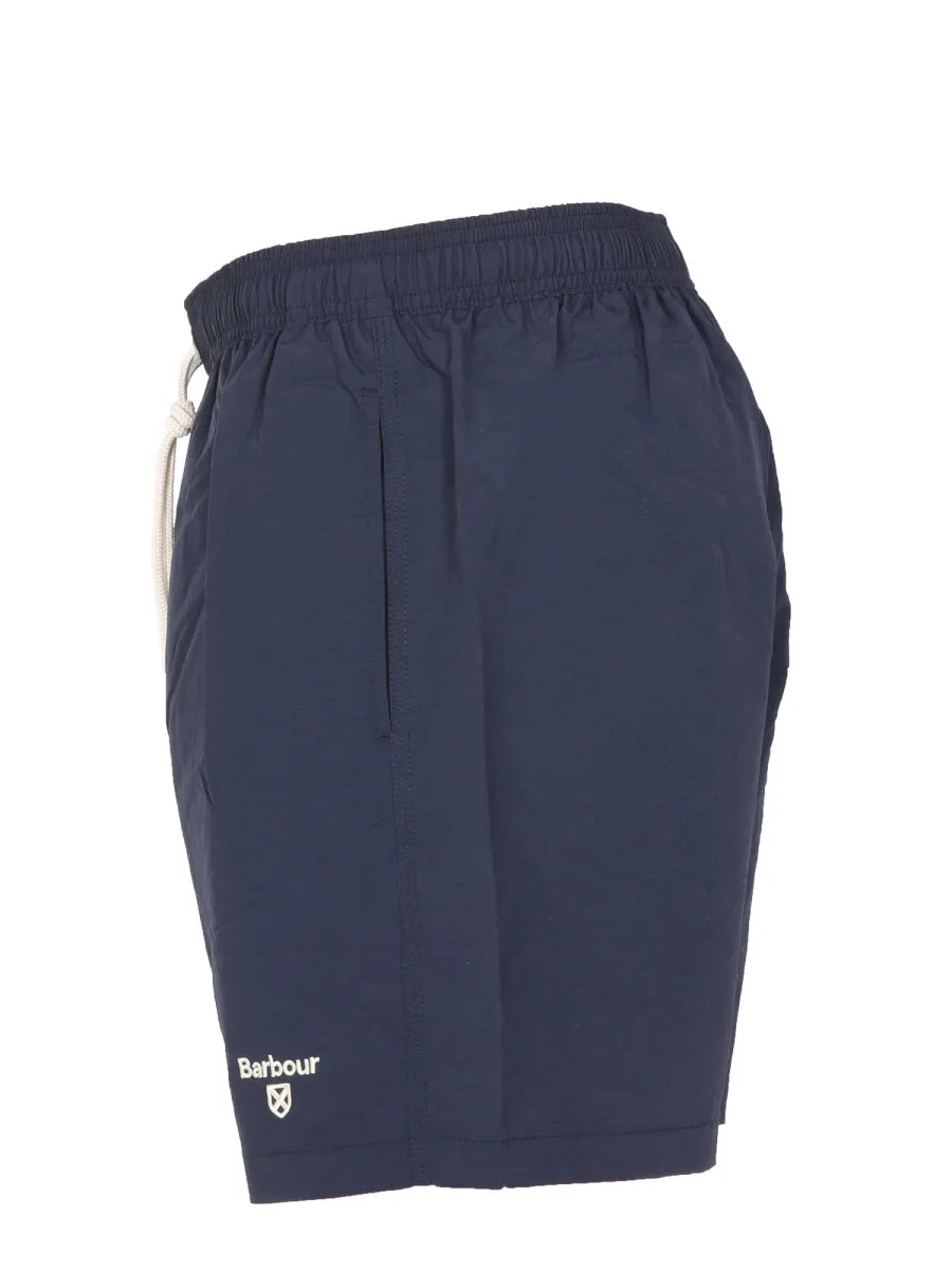 Barbour Logo Embroidered Swimming Shorts