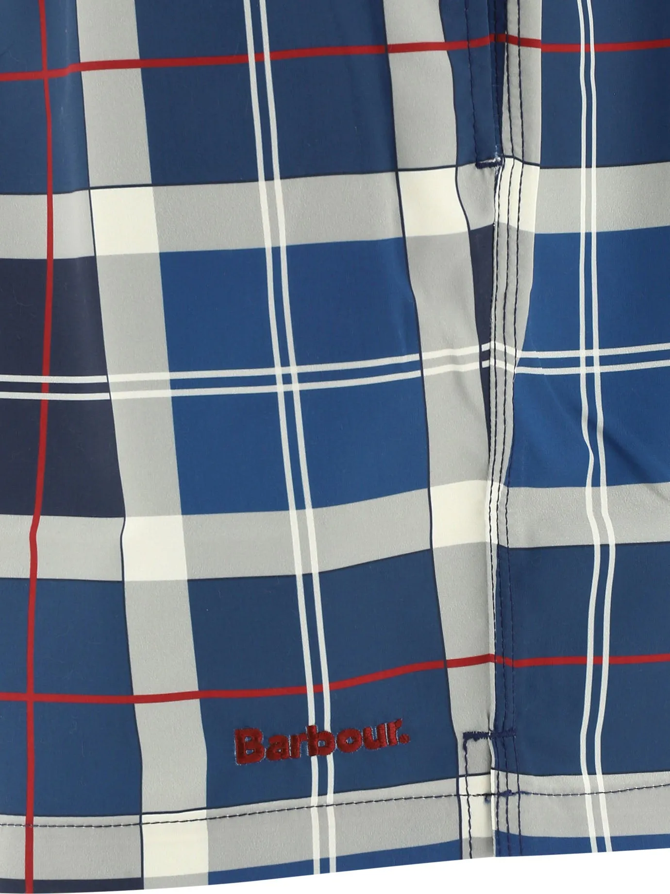 Barbour Tartan Drawstring Swim Shorts