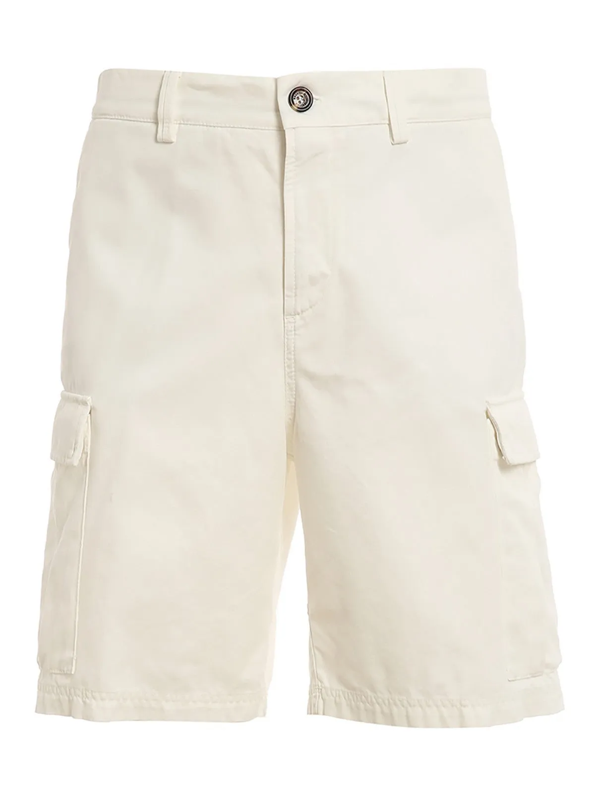 Brunello Cucinelli Above-Knee Length Mid Rise Cargo Shorts