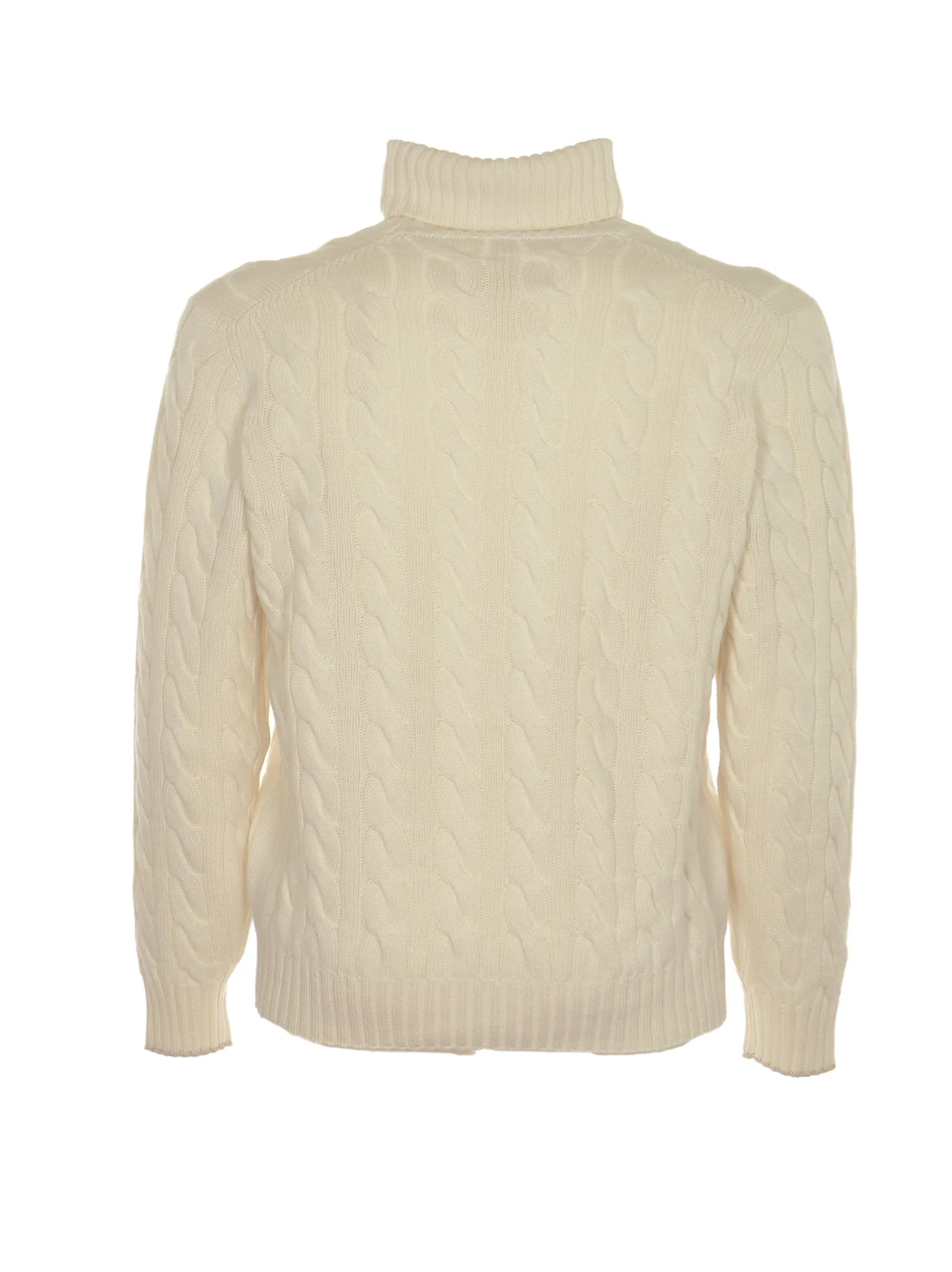 Brunello Cucinelli Cable-Knitted Turtleneck Jumper