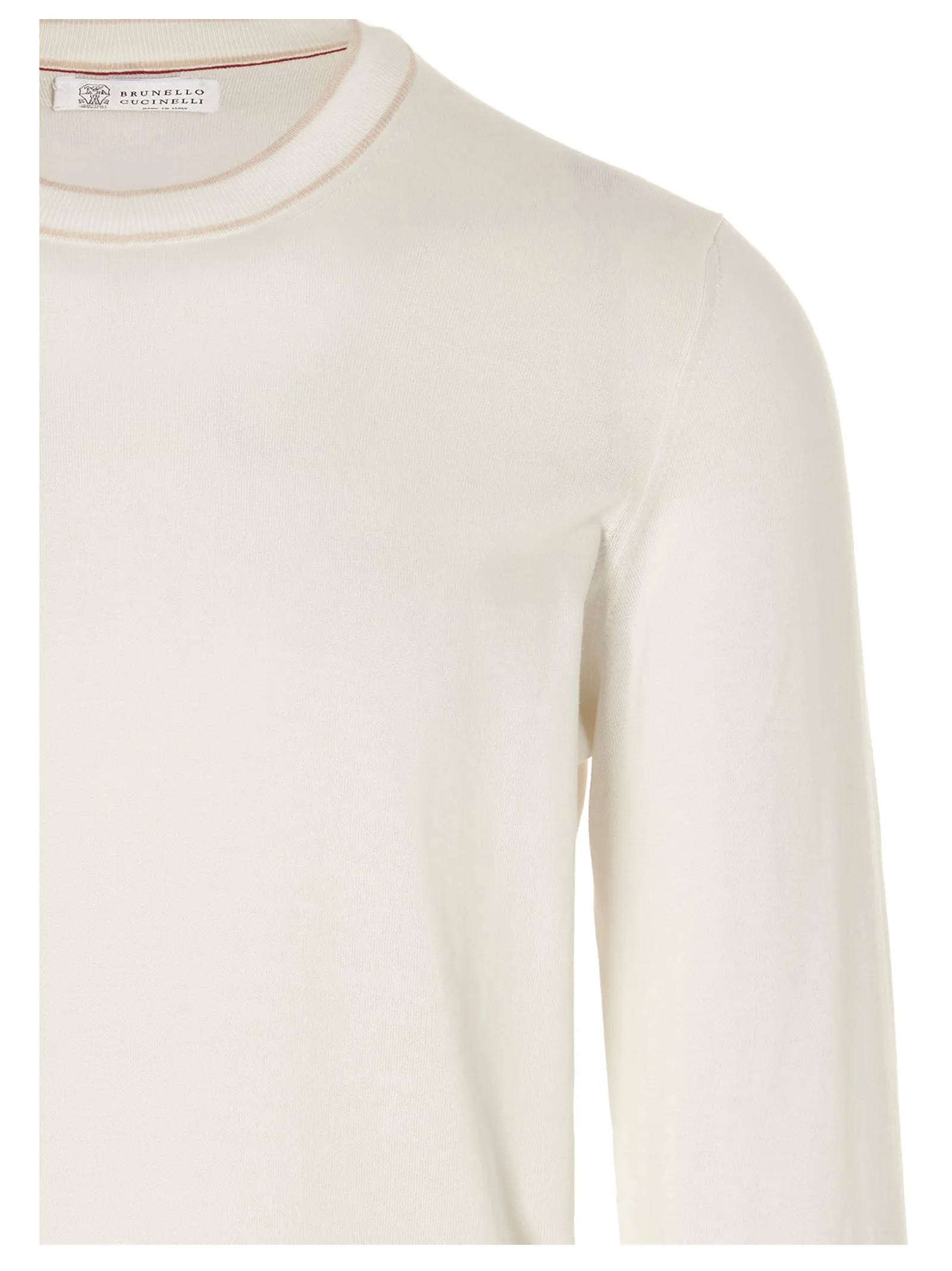 Brunello Cucinelli Crewneck Ribbed Hem Sweater