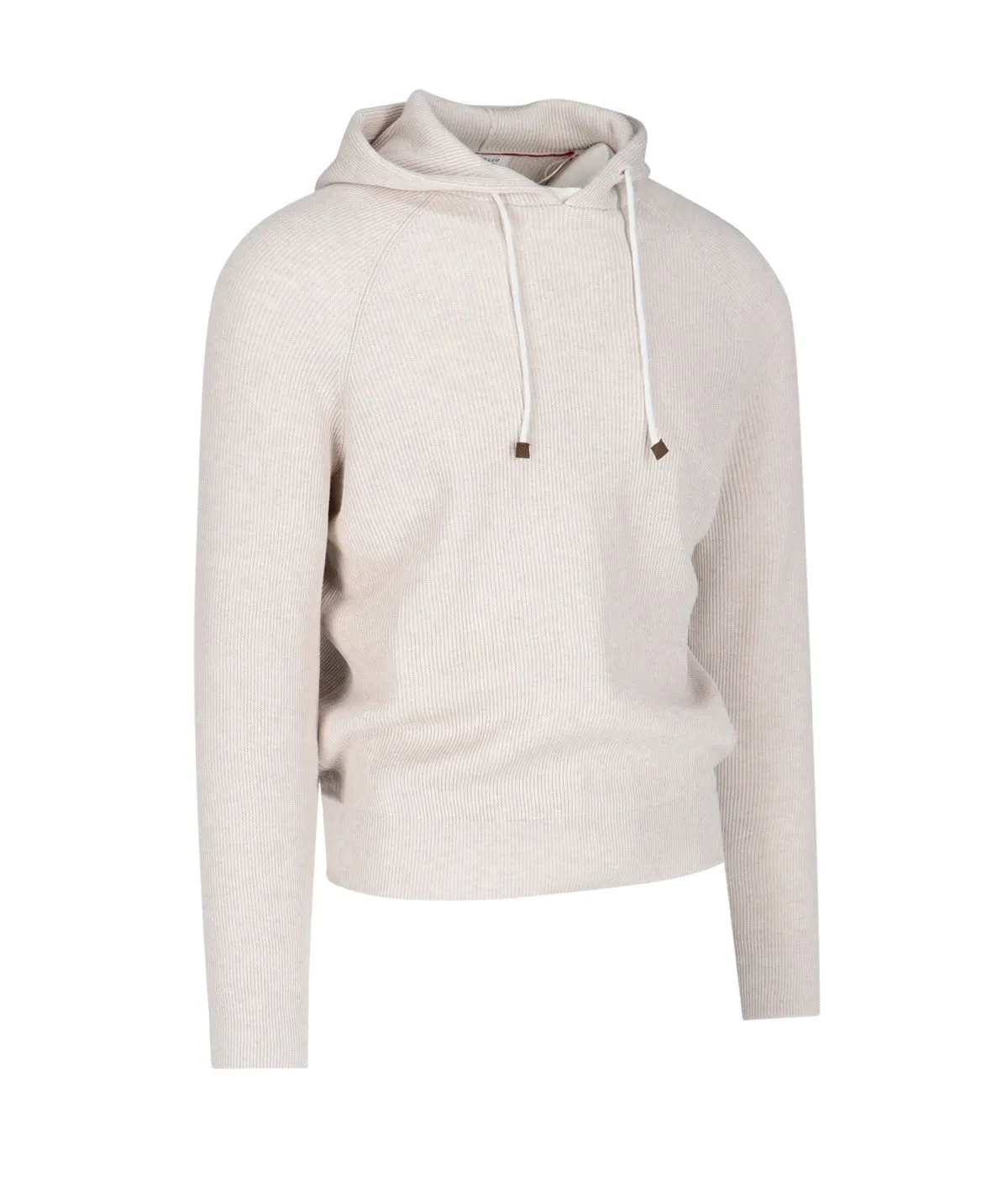 Brunello Cucinelli Drawstring Knitted Hoodie