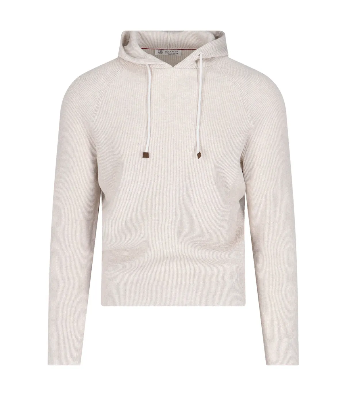 Brunello Cucinelli Drawstring Knitted Hoodie