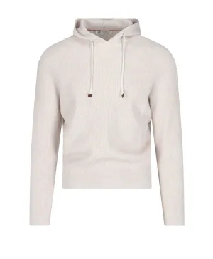 Brunello Cucinelli Drawstring Knitted Hoodie