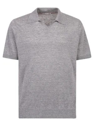 Brunello Cucinelli Knitted Short Sleeved Polo Shirt