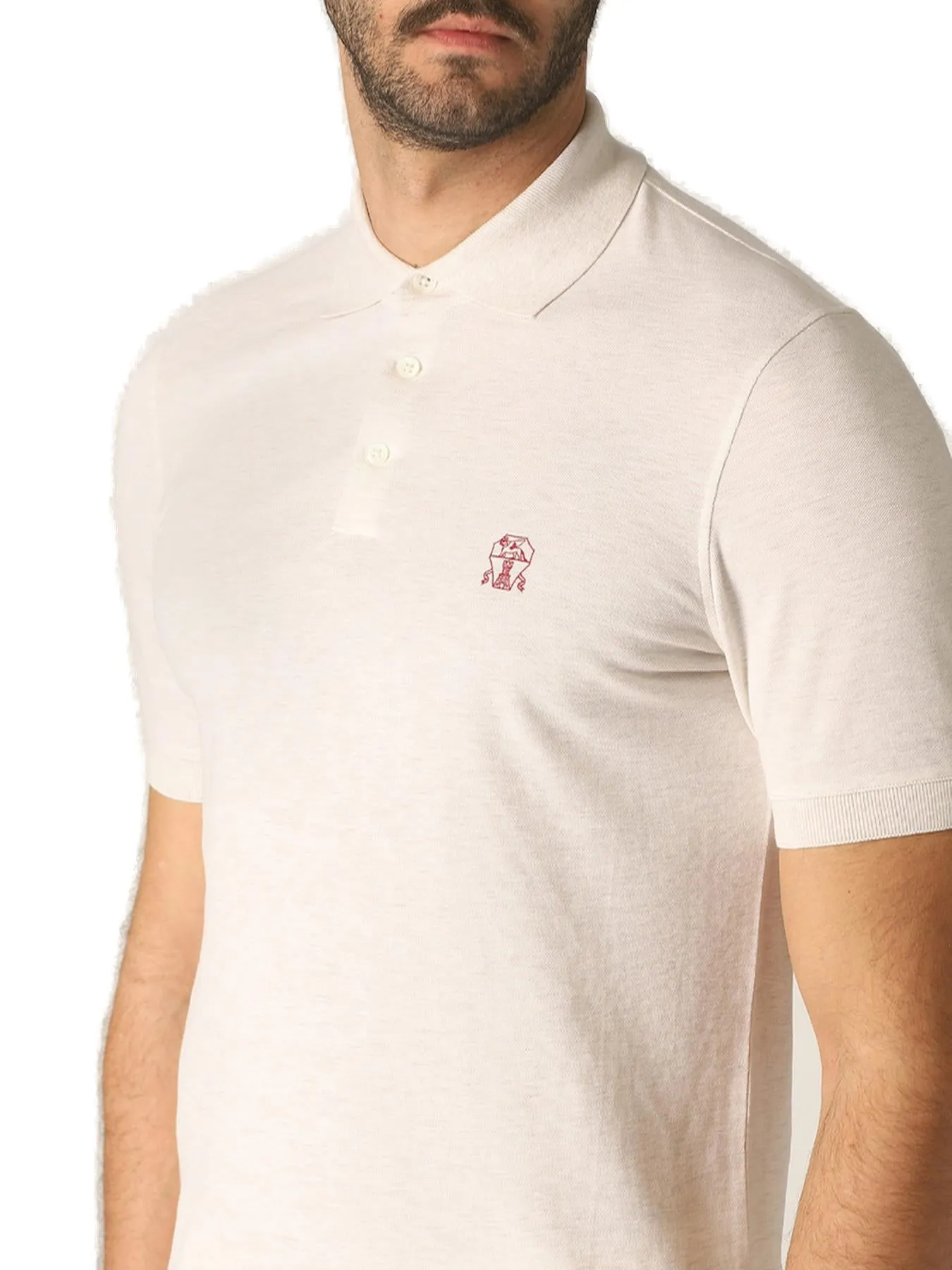 Brunello Cucinelli Logo Detailed Buttoned Polo Shirt
