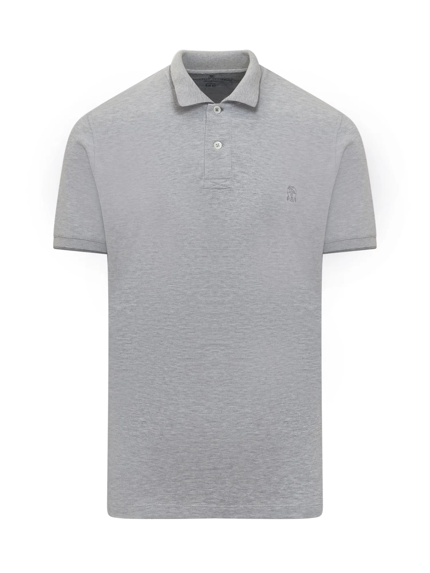 Brunello Cucinelli Logo Embroidered Polo Shirt