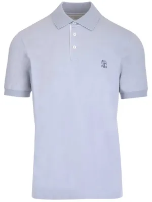 Brunello Cucinelli Logo Printed Polo Shirt