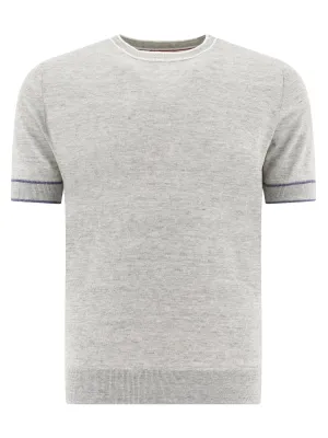 Brunello Cucinelli Short-Sleeved Knitted Jumper