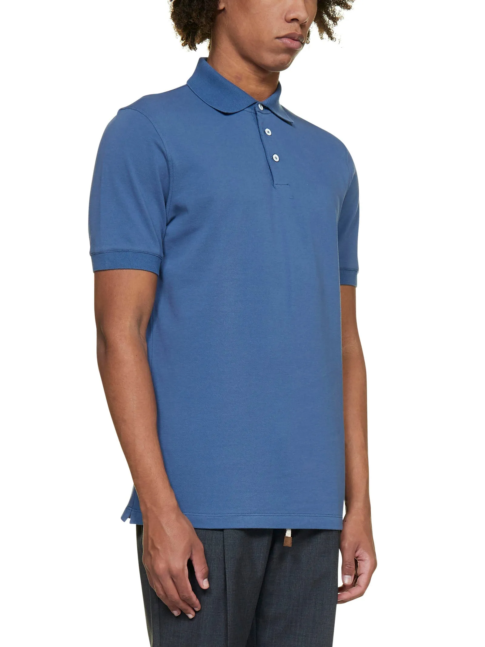 Brunello Cucinelli Short-Sleeved Polo Shirt