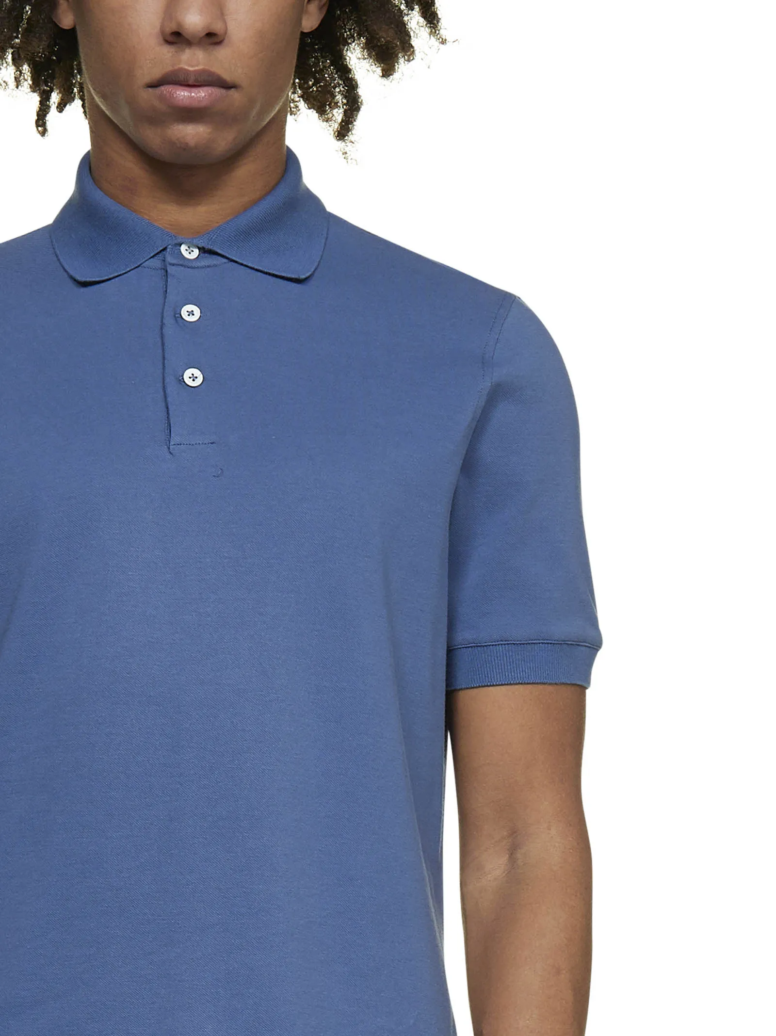 Brunello Cucinelli Short-Sleeved Polo Shirt