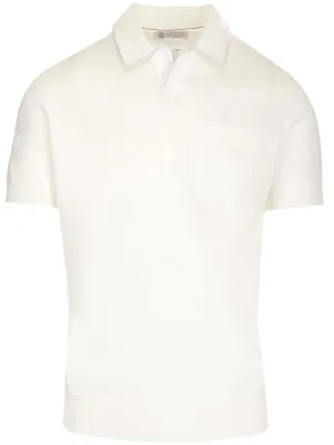 Brunello Cucinelli Straight Hem Polo Shirt