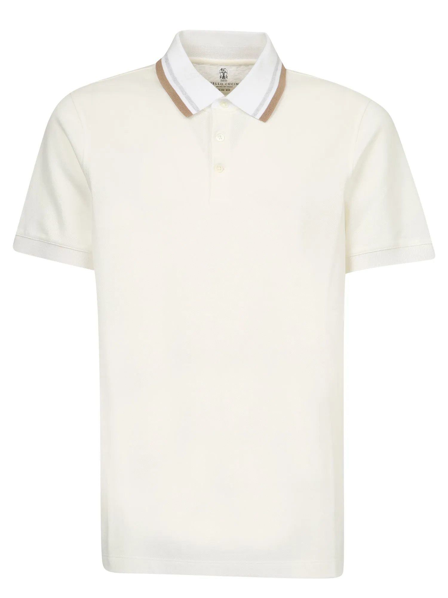 Brunello Cucinelli Stripe Detailed Polo Shirt