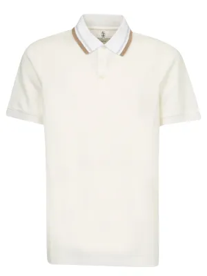 Brunello Cucinelli Stripe Detailed Polo Shirt