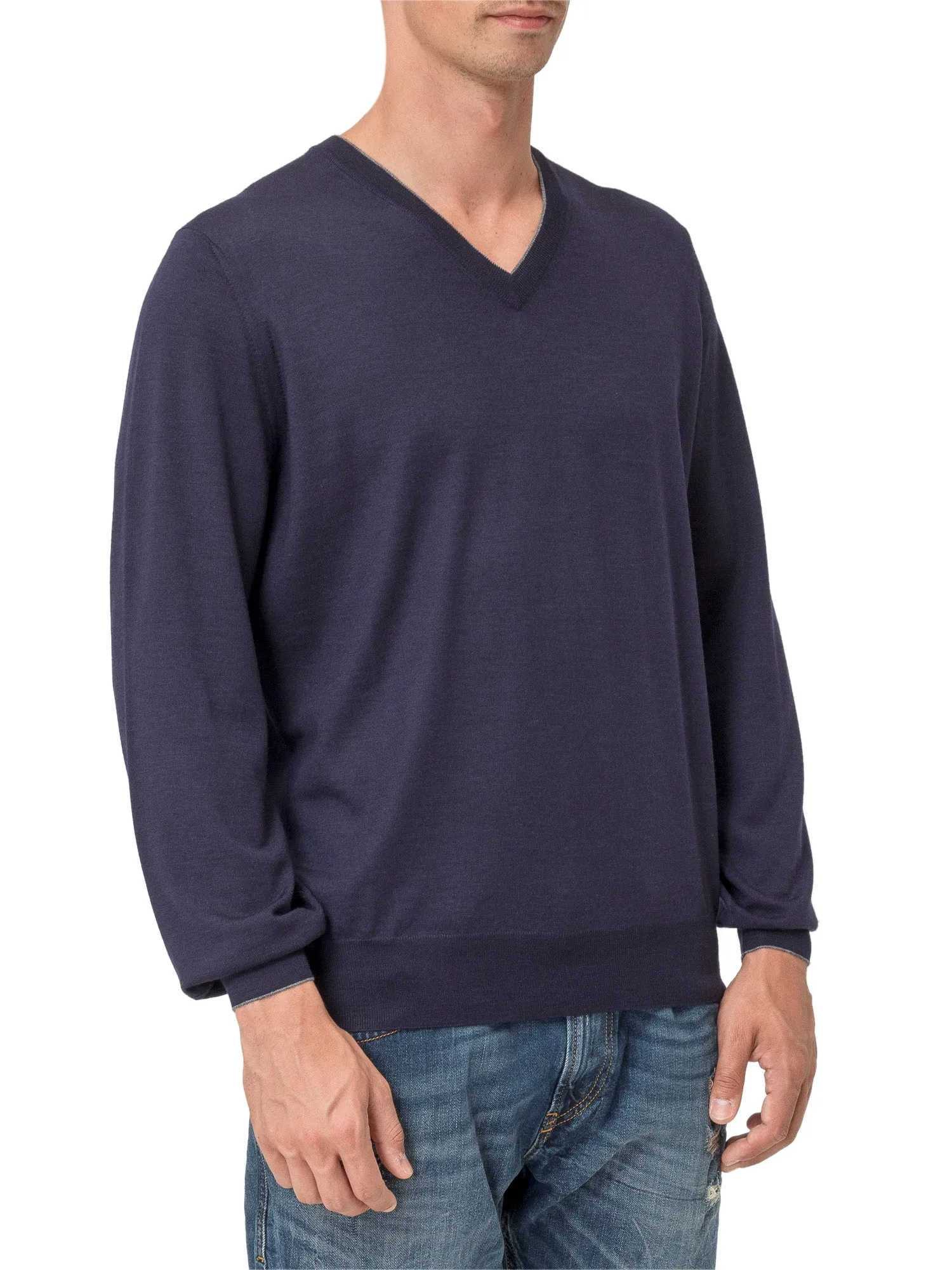 Brunello Cucinelli V-Neck Knitted Jumper