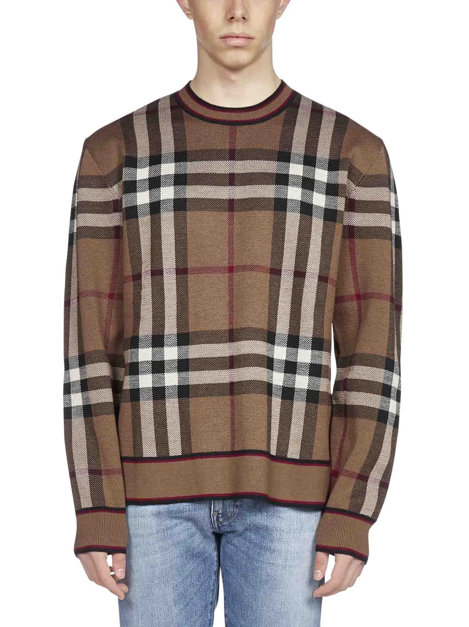 Burberry Check Jacquard Sweater