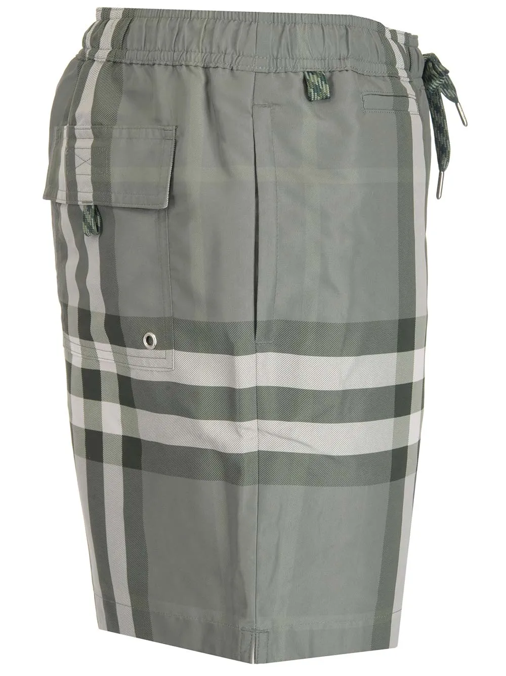 Burberry Drawstring Checked Swim Shorts
