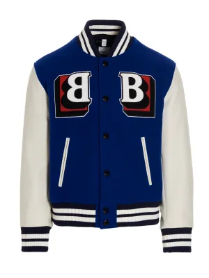 Burberry Letter Graphic Bomber Jacket
