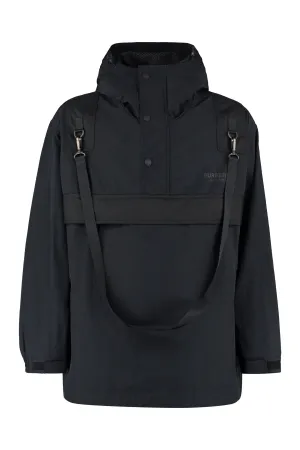 Burberry Logo Printed Hooded Jacket