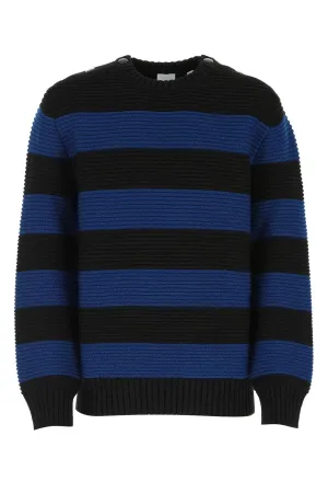 Burberry Rib Knit Striped Sweater