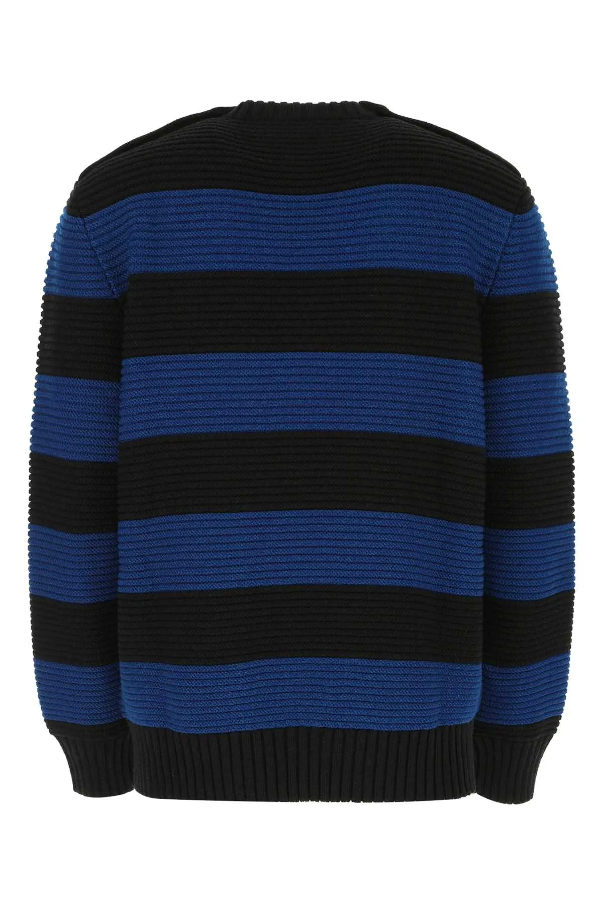 Burberry Rib Knit Striped Sweater