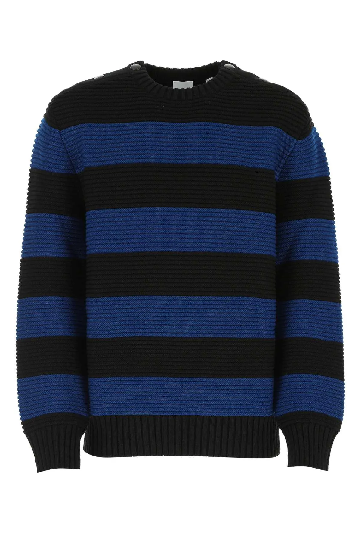 Burberry Rib Knit Striped Sweater