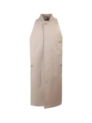 Burberry Sleeveless Gabardine Car Coat