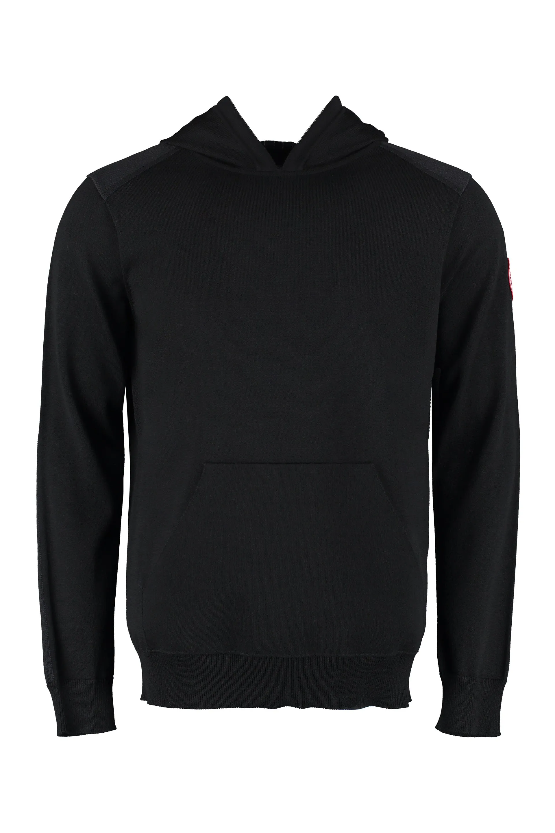 Canada Goose Logo Patch Knitted Hoodie