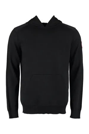 Canada Goose Logo Patch Knitted Hoodie