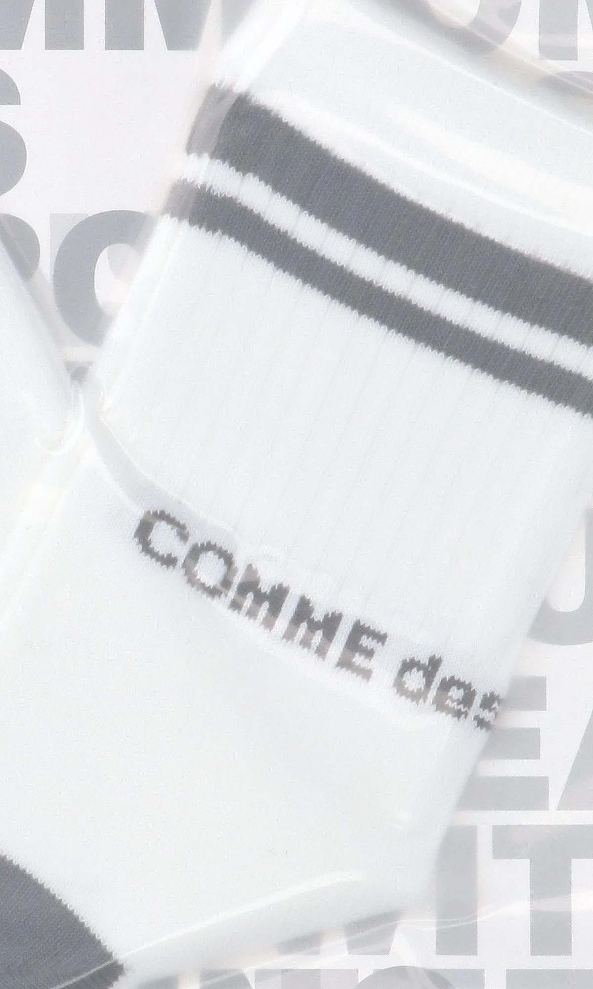 Comme des Garons Homme Plus Logo Intarsia Ribbed Socks