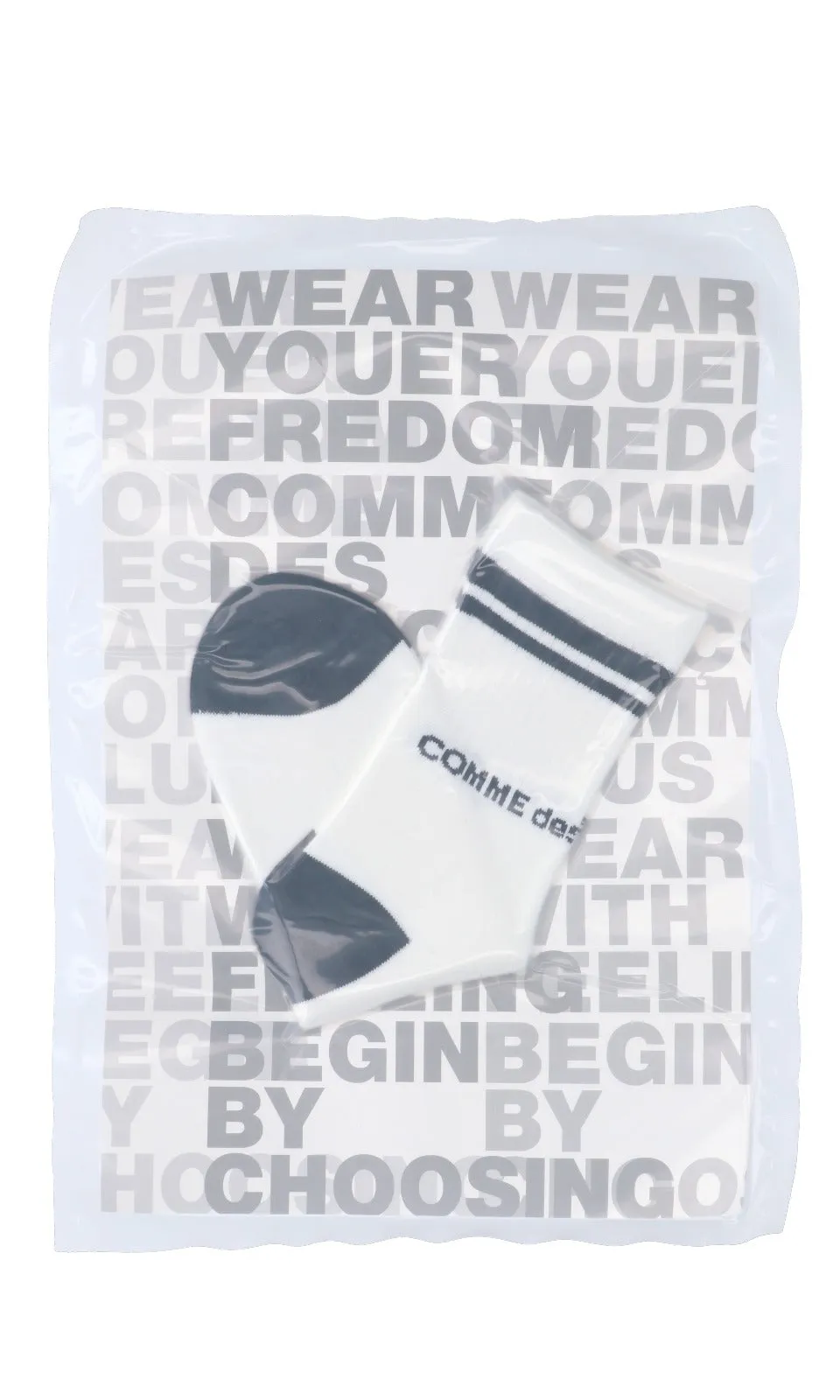 Comme des Garons Homme Plus Logo Intarsia Ribbed Socks