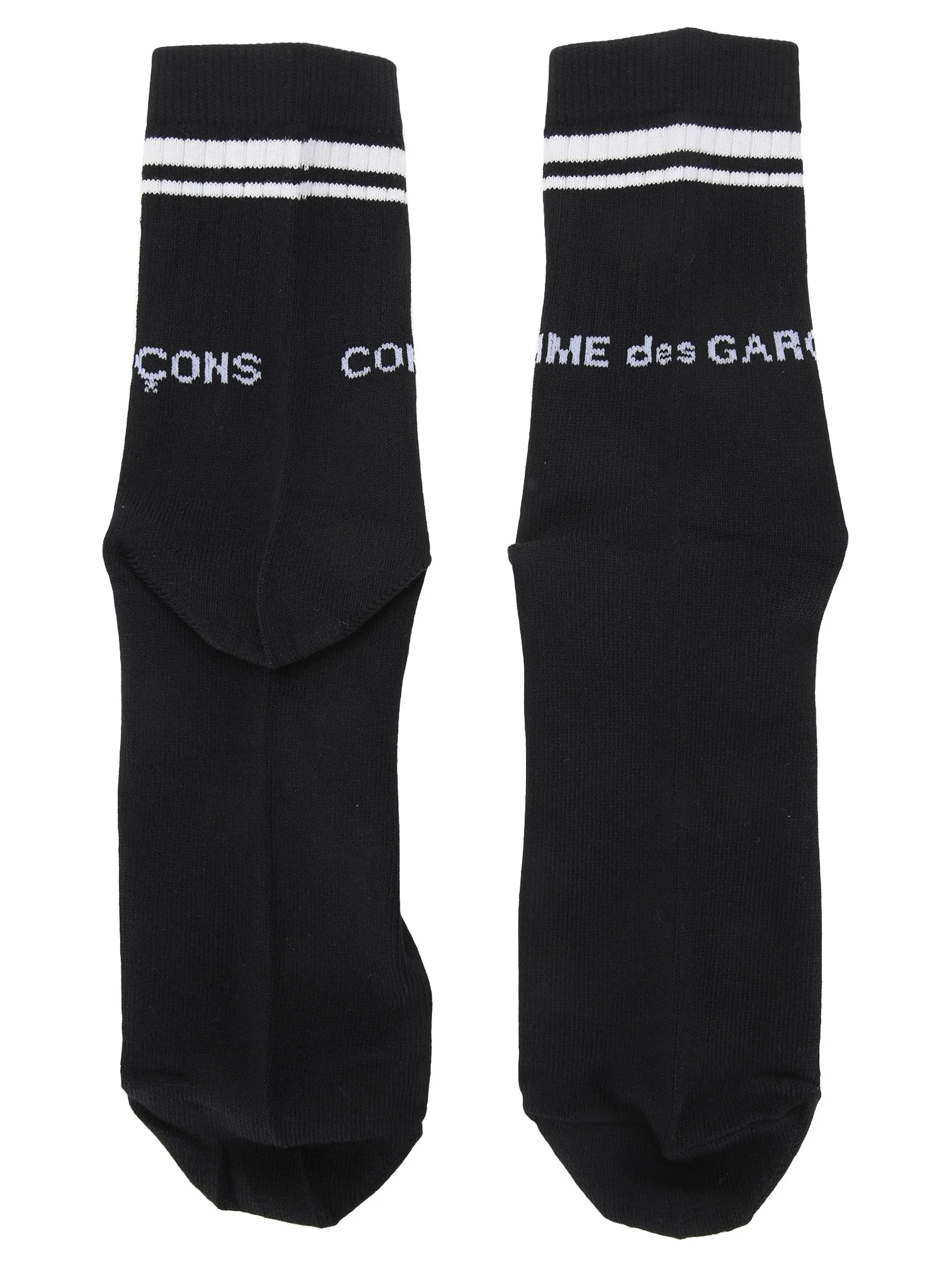 Comme des Garons Homme Plus Logo Intarsia Socks