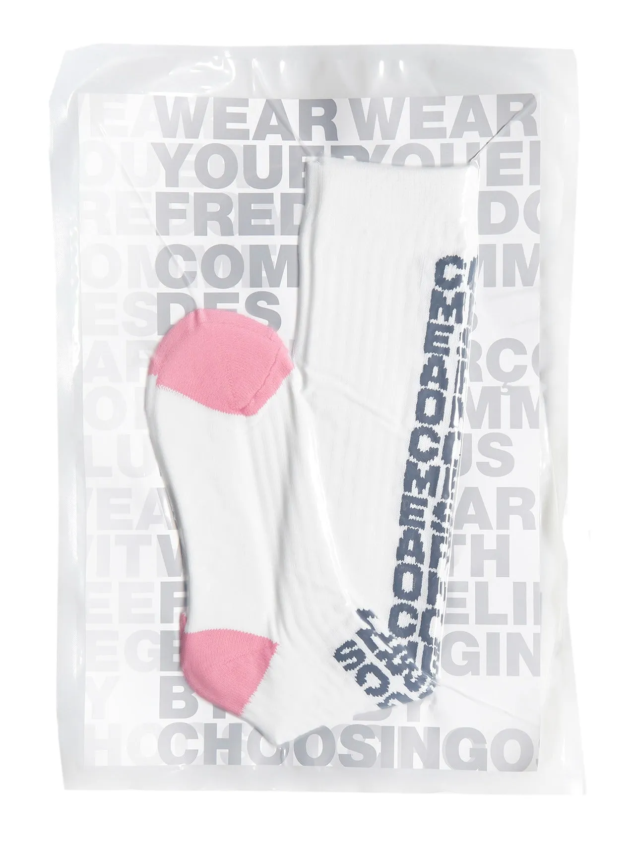 Comme Des Garons Homme Plus Logo Intarsia Socks