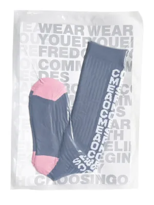 Comme Des Garons Homme Plus Logo Intarsia Socks