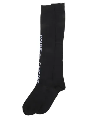 Comme des Garons Homme Plus Logo Jacquard Knee-Length Socks