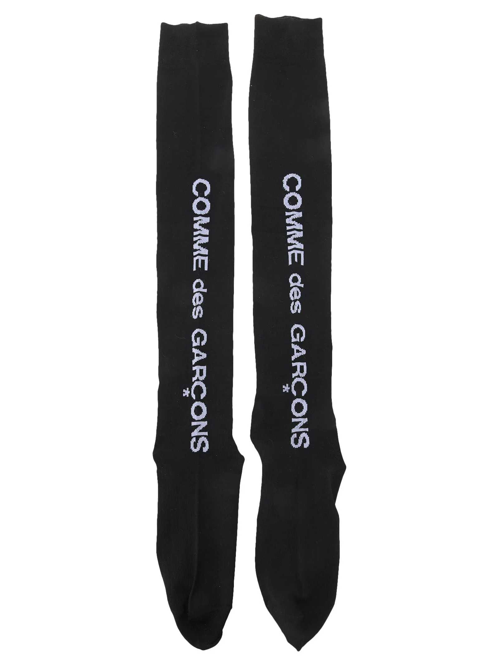 Comme des Garons Homme Plus Logo Jacquard Knee-Length Socks