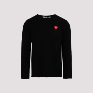 Comme des Garons Play Heart Knitted Sweater