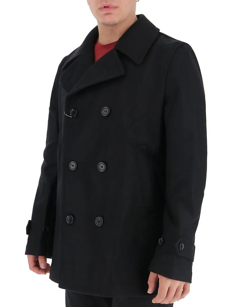 Comme Des Garons Shirt Double Breasted Slim Fit Coat