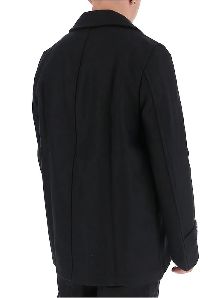 Comme Des Garons Shirt Double Breasted Slim Fit Coat
