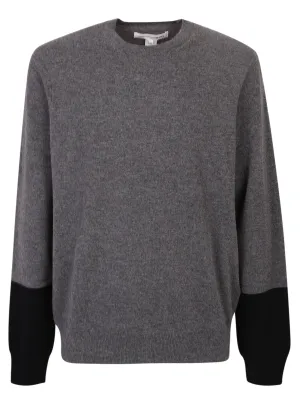 Comme Des Garons Shirt Two-Tone Knitted Jumper