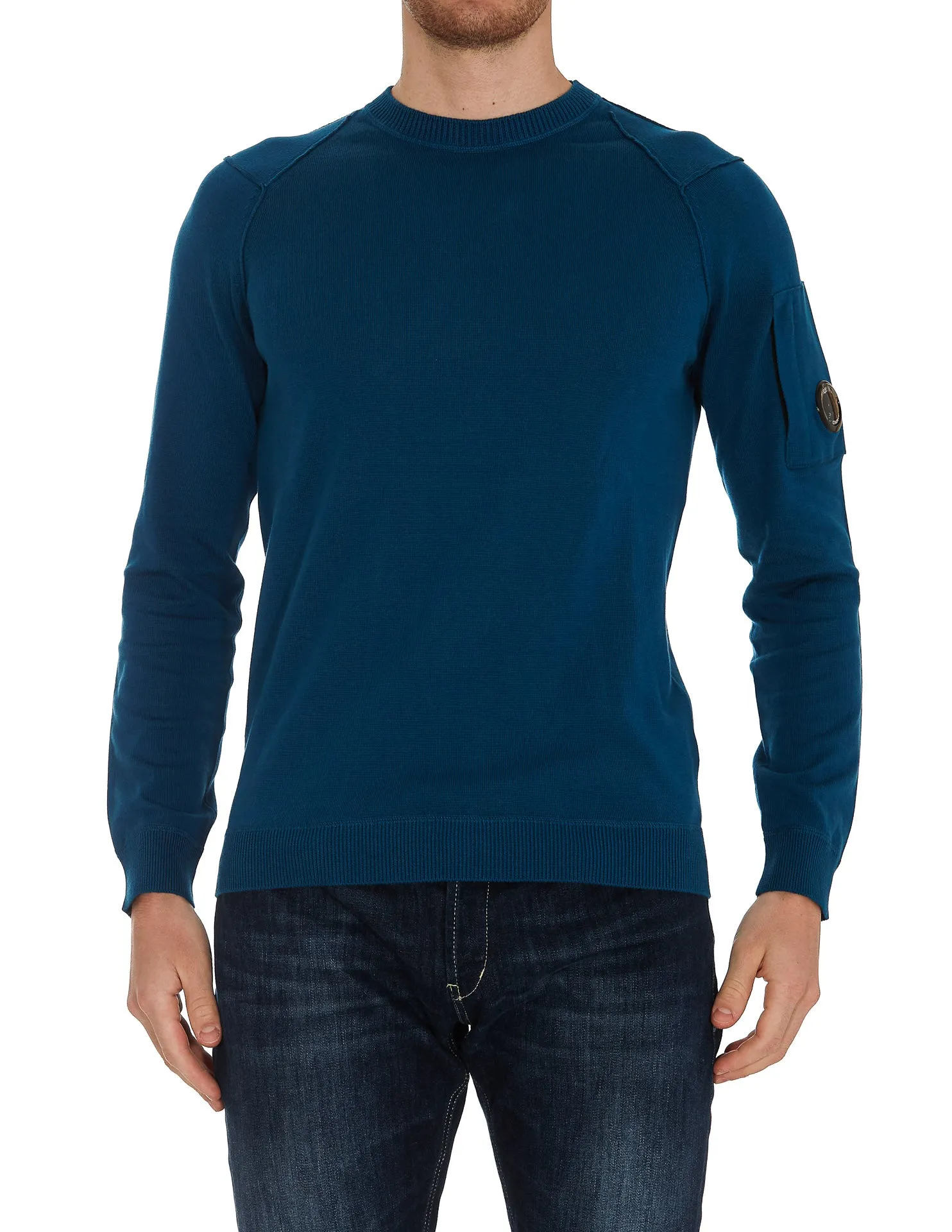 C.P. Company Lens-Embellished Knitted Sweater