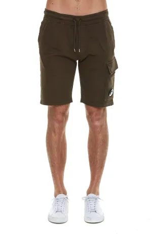 C.P. Company Logo Plaque Drawstring Shorts