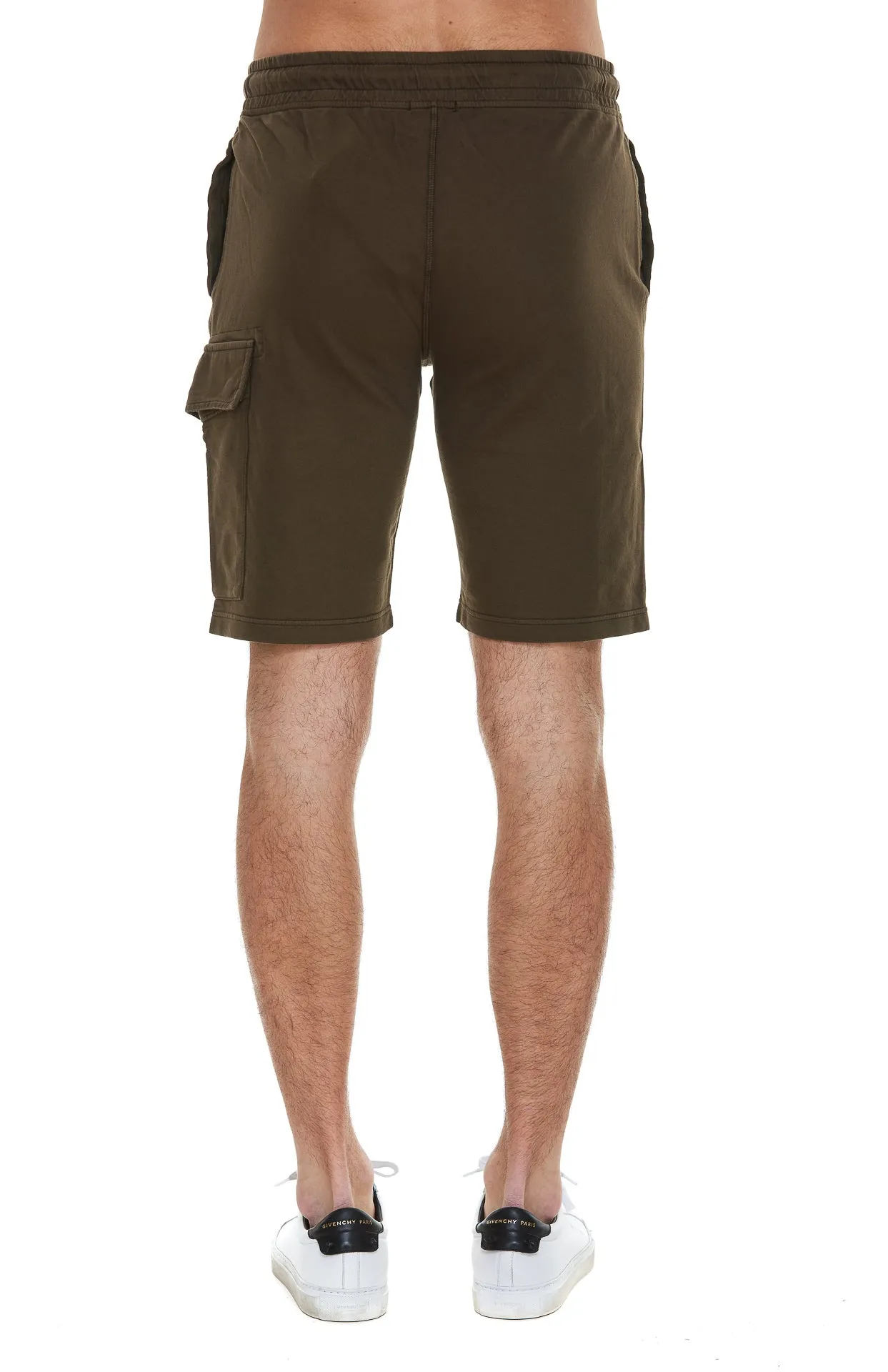 C.P. Company Logo Plaque Drawstring Shorts