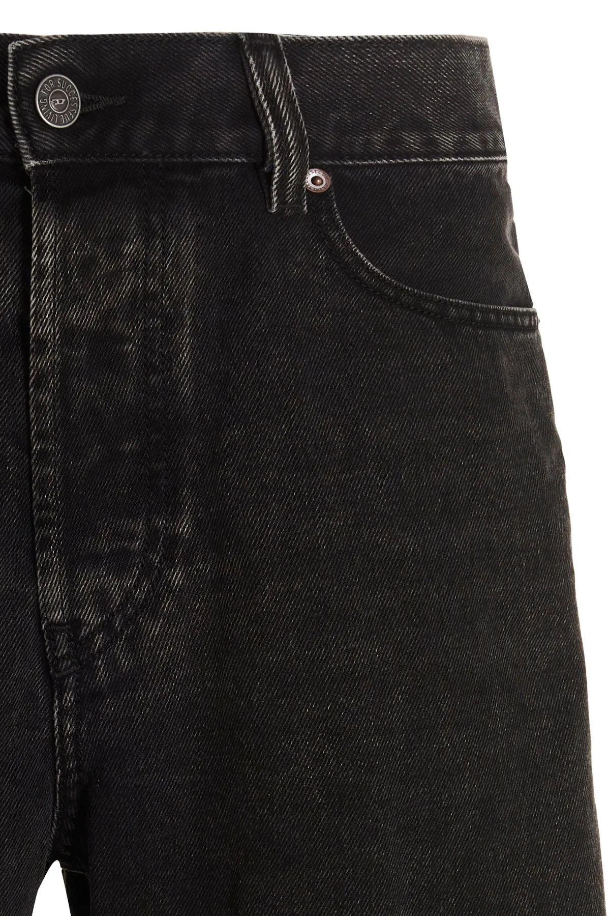 Diesel D-Macs-Z Logo Patch Denim Shorts