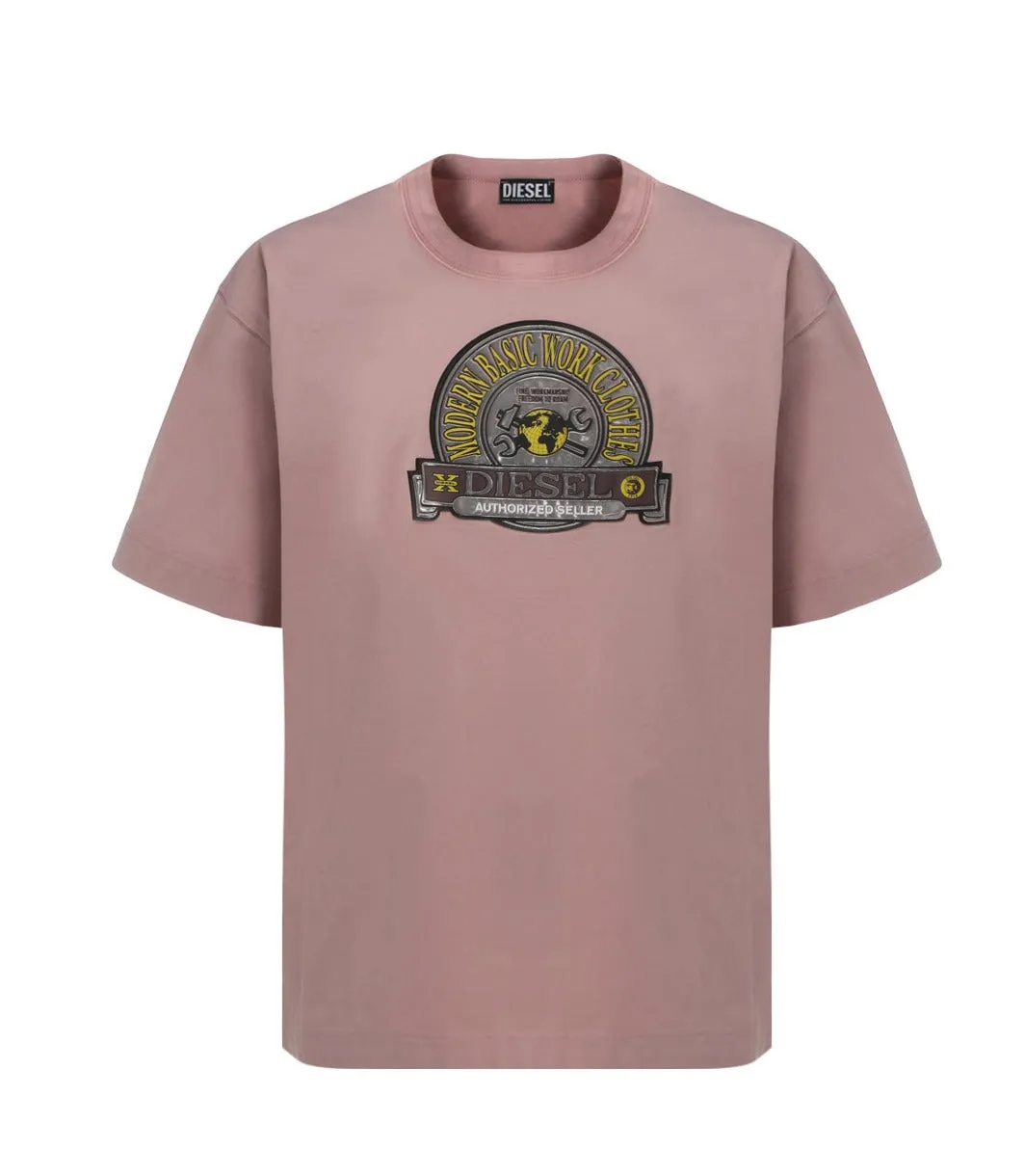 Diesel Logo-Patch Crewneck T-Shirt