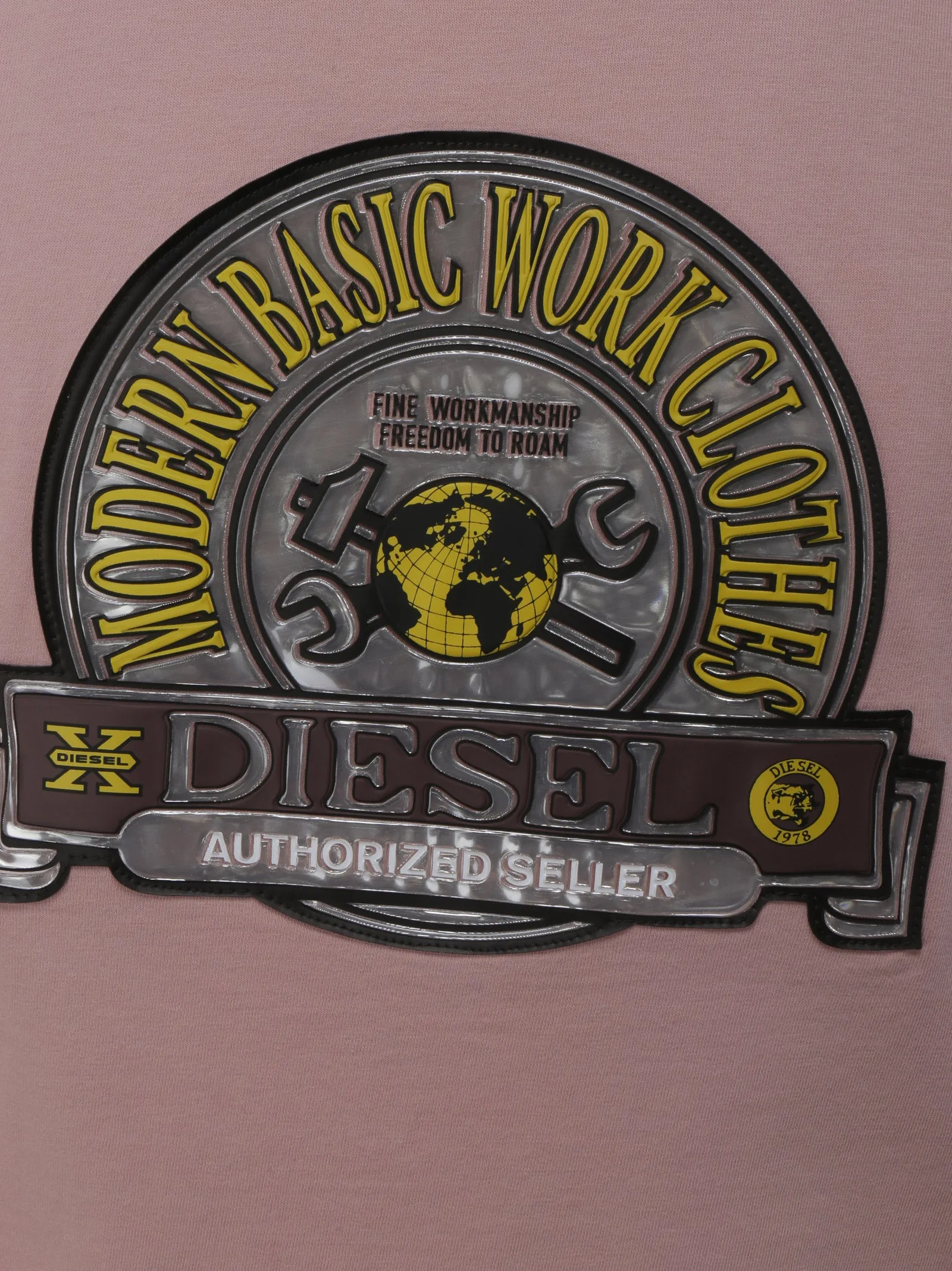 Diesel Logo-Patch Crewneck T-Shirt