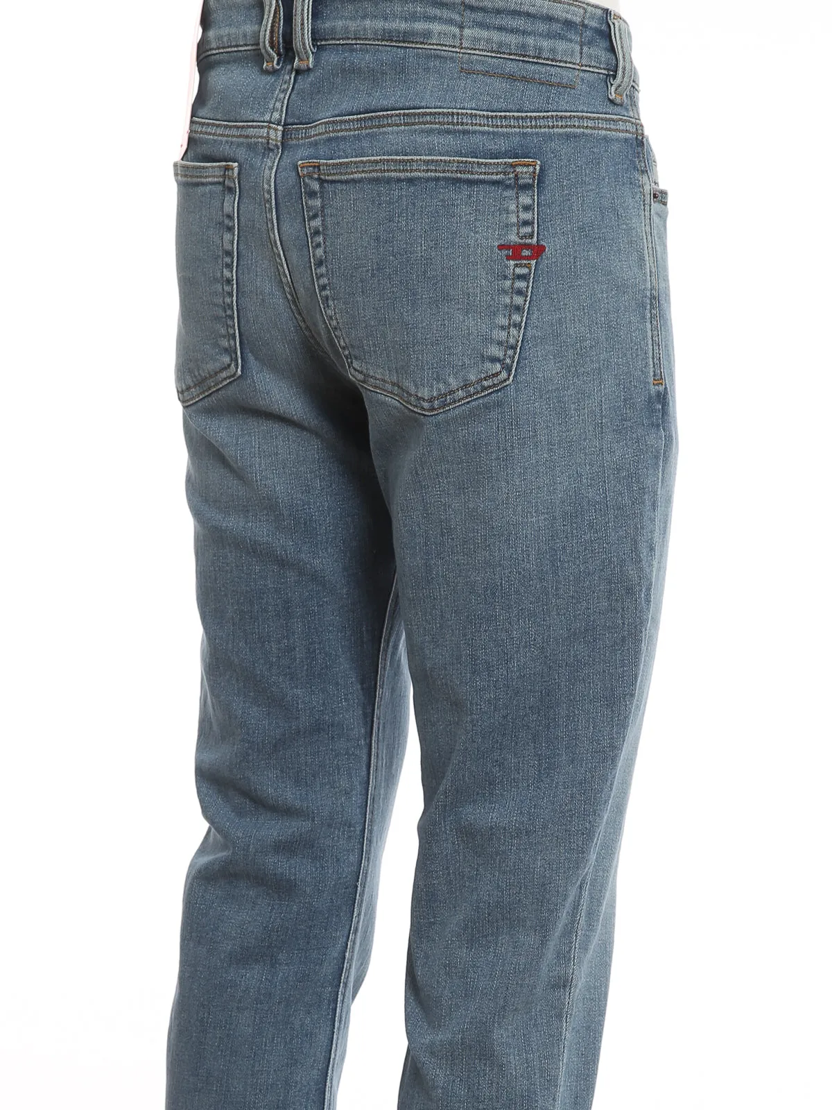 Diesel Logo Patch Cropped Jeans