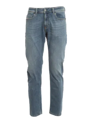 Diesel Logo Patch Cropped Jeans