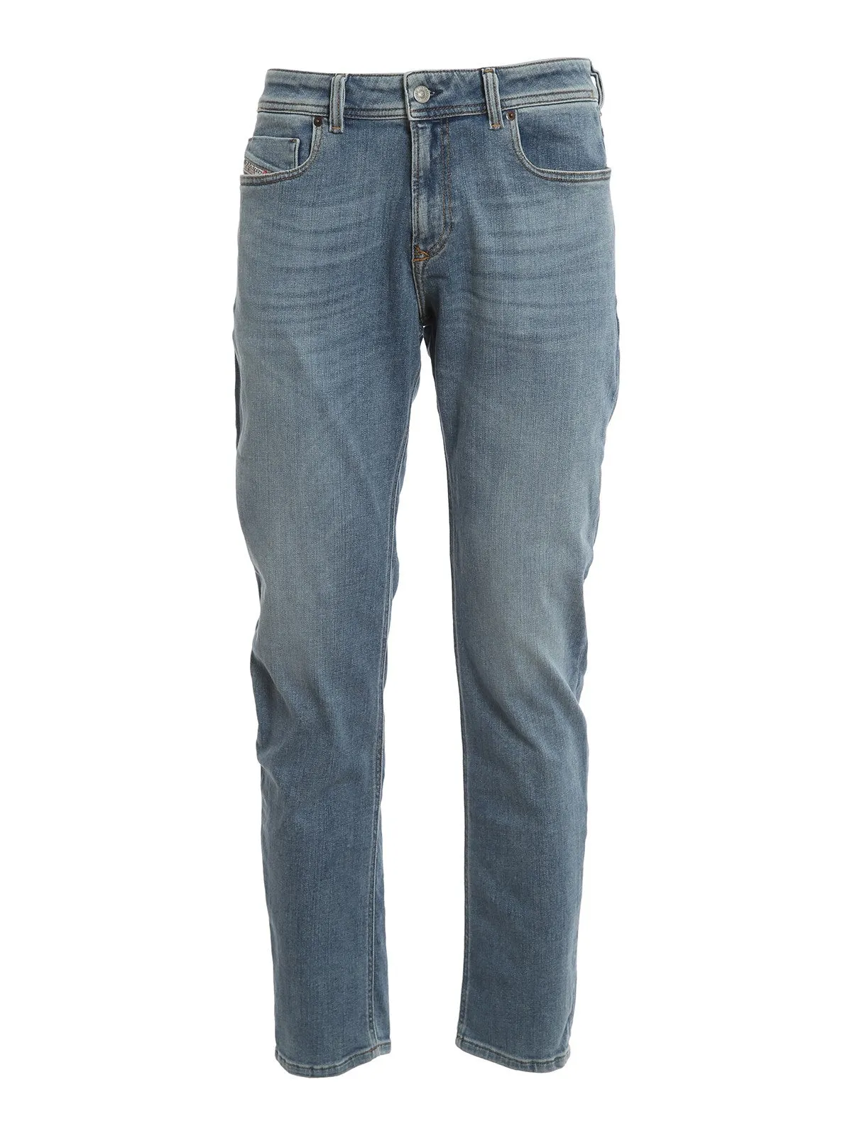 Diesel Logo Patch Cropped Jeans