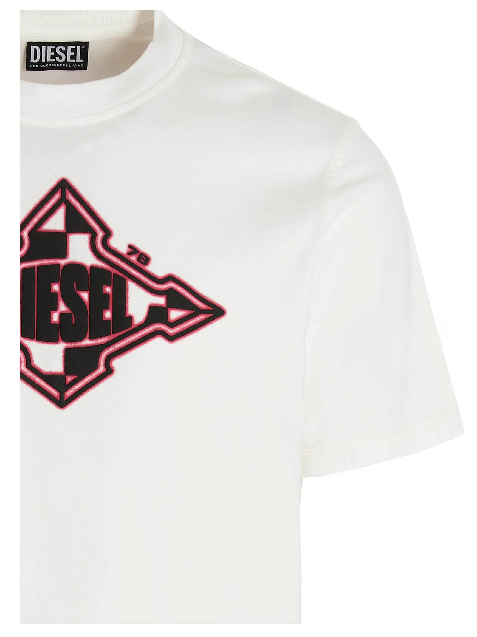 Diesel Logo Printed Crewneck T-Shirt